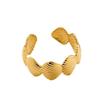 European & American Style Starfish Seashell Geometric Ring Set for Women - Fashionable Openable Metal Design