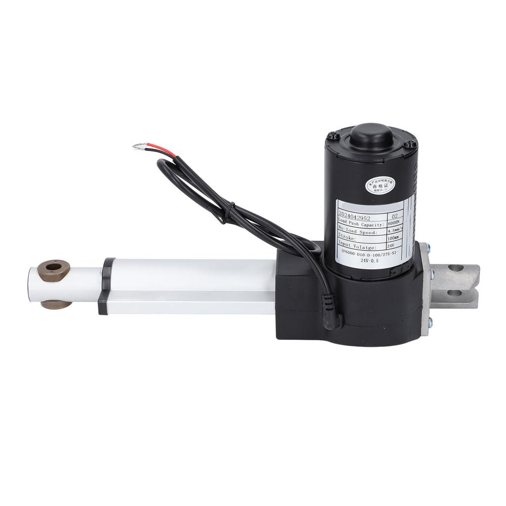 Electric Linear Actuator 100mm Stroke 6000N Thrust 4.5mm S Speed Heavy Duty Linear Actuator with End Limit Switch DC24V