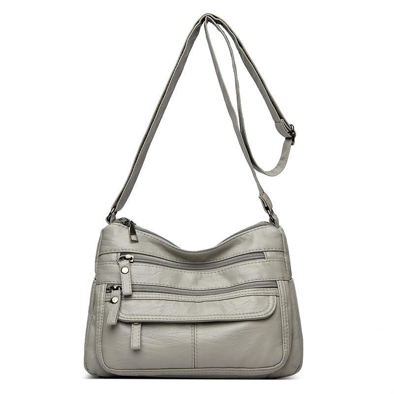 

Женская сумка на одно плечо из мытой кожи Модная сумка на одно плечо Женская сумка через плечо из мягкой кожи