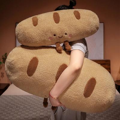 Kawaii French Bread Plush Pillow Stuffed Long Food Plushie Peluche Party Prop Decor Sleeping Companion Gift