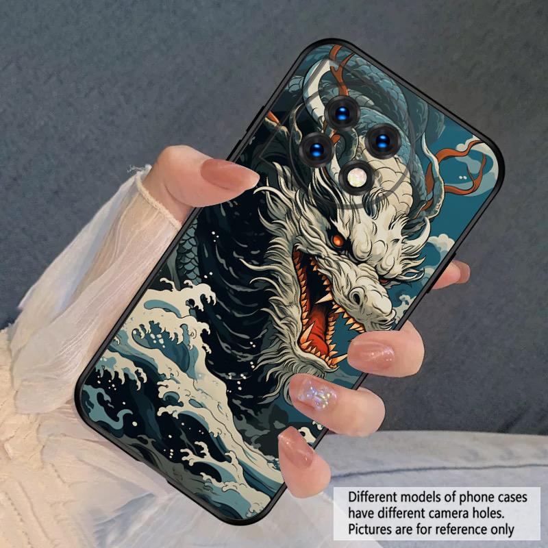 Sea White Dragon For OnePlus 8 9 11 12 13 10 Pro 9RT 8T 12R Ace 3 5 2V Nord CE 2 4 Lite N20 SE N30 N200 Silicone Soft Phone Case