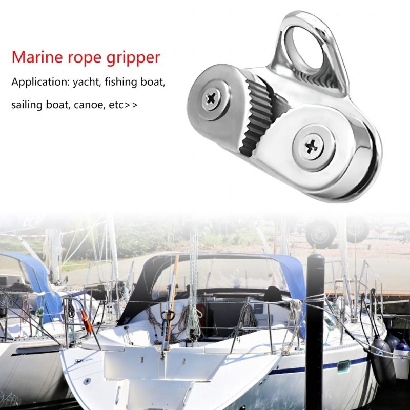 Steel Boat Fast Entry Cams Cleat With Leading Rings Bearing Rope Clamp Pilates Equipment Boat Cleats Kayak Marine