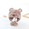 Baby Hat Infant Ears Protection Plush Bear Ear Boy Girl Cap Plush Beanie Hat Kids Earflap Baby Hat