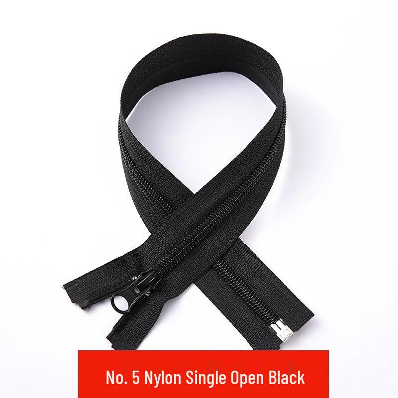 Größe 5-7 Nylon Einzel-Offenreißverschluss mit Feinzahnung für farbige Leiste Schuluniform und Sportbekleidung Sonnenschutzkleidung Zubehör