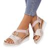 Large-sized Women's Shoes Sandals Wedge Heels Light Soles Fish-mouth Sandals