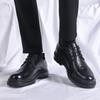 Oficjalne buty wizytowe męskie sznurowane moda Wiosna Jesień Włoskie Obuwie Eleganckie Klasyczne Prawdziwa Skóra But dla Mężczyzn