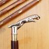 Antiker Vintage Stil Messing JAGUAR Griff Holz Gehstock Spazierstock Arbeitsgeschenke