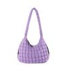 Giacca Casual in Cotone da Donna Stile Coreano a Pieghe a Nuvola con Spalle a Bolla Borsa a Tracolla