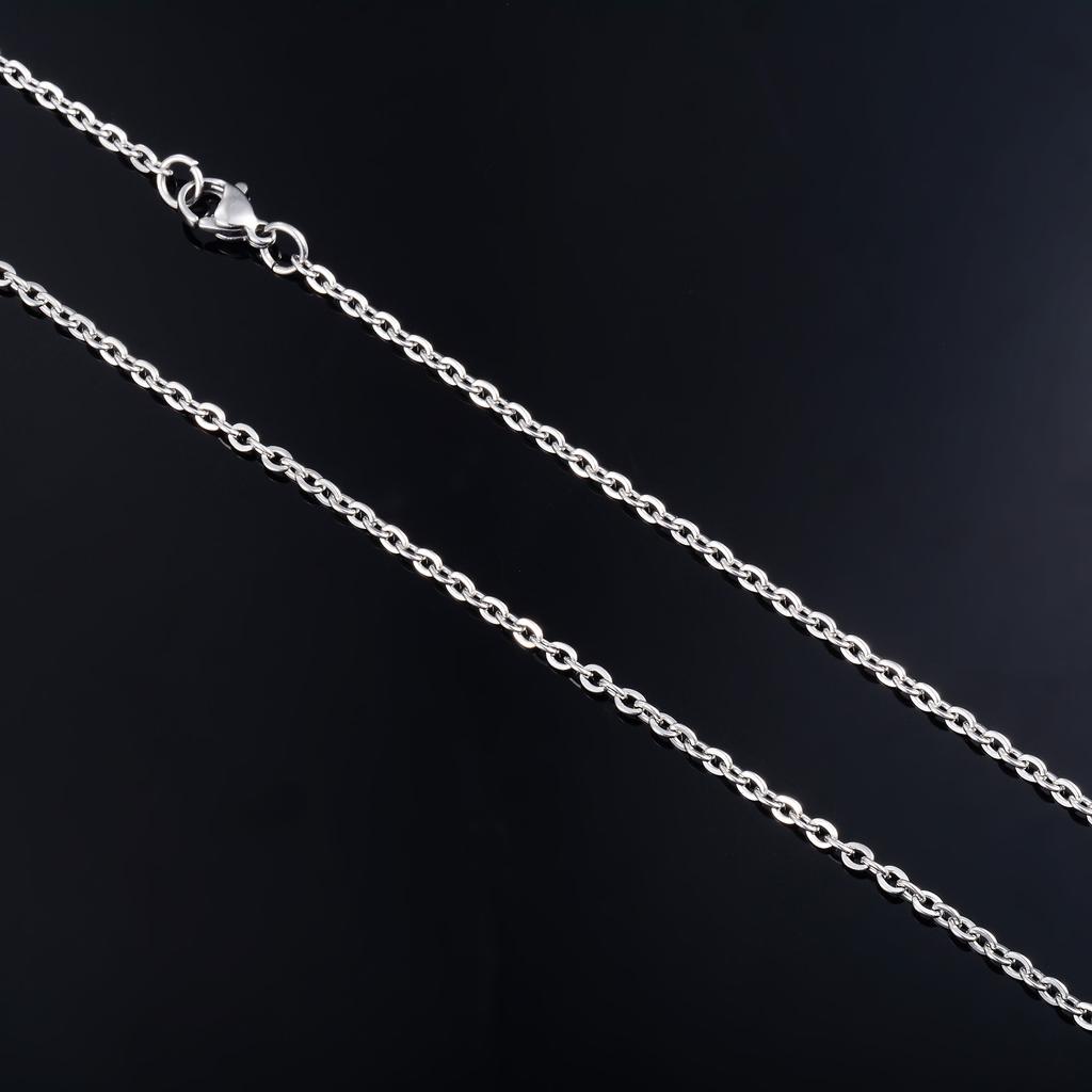 Stainless Steel Rolo Necklace for Women Men Link Cable O Chain Choker On the Neck Collar DIY Her Gift Jewelry Accessories