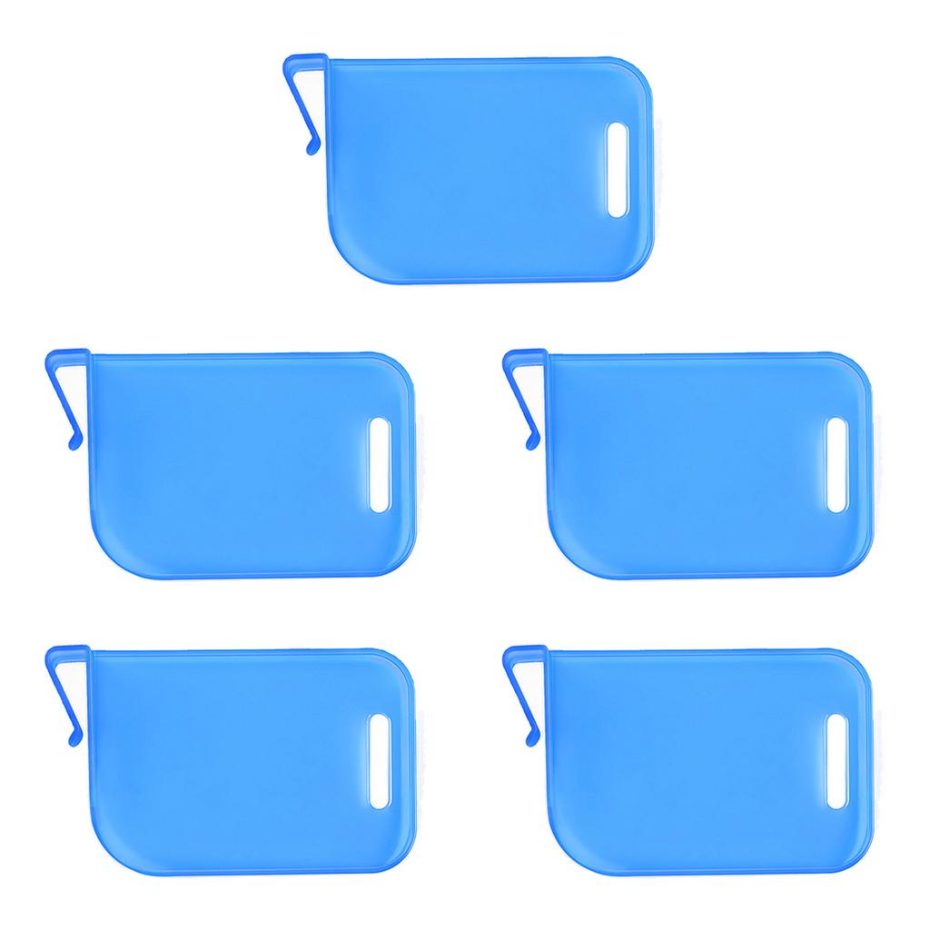 5Pcs Plastic Trading Card Box Baffle Clip Card Spacer Storage Classification Barrier Plate Clip Storage Partition Board
