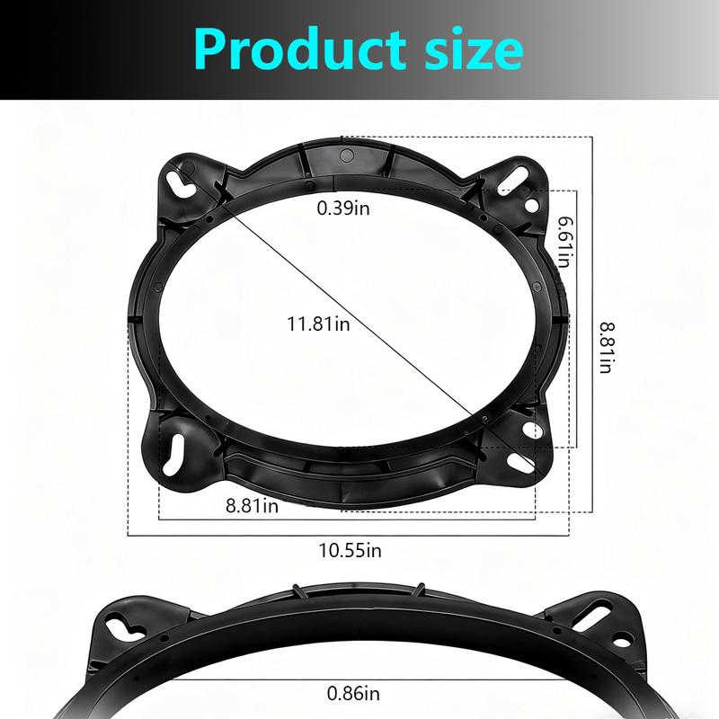 6" X 9" Speaker Adapter Spacers for Toyota 4Runner Avalon Camry FJ Cruiser Highlander Prius Tacoma Lexus CT GC LS Adaptor Frame