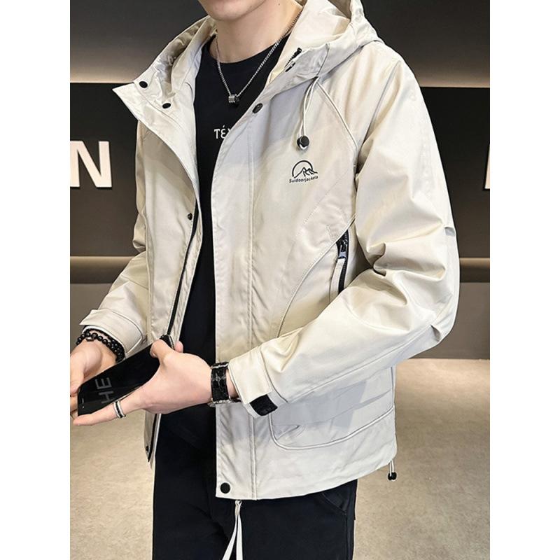 

Весенне-осенняя куртка с капюшоном, мужская новая универсальная рабочая куртка, молодежная куртка 4XL