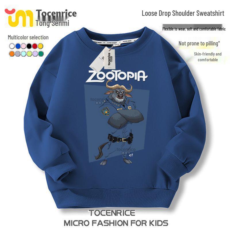 Zootopia 2 Fleece-Kapuzenpullover – Charakterkollektion für lässige Kinderkleidung