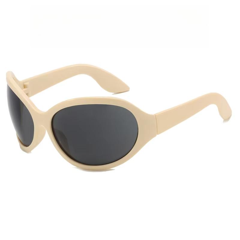 Fashion Y2K Punk Cool Women's Eye Sunglasses New Oval Oversized Glasses Suitable for Street Trends Po Wear Accessories