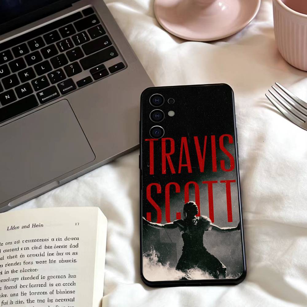Singer T-Travis Scott  Phone Case For Samsung S25,24,23,22,30,21,10,9,Ultra,Plus,Lite,FE,4,5 G Soft Black Case