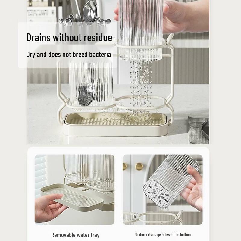 No-Drill Wall/Tabletop Drainable Chopstick Holder