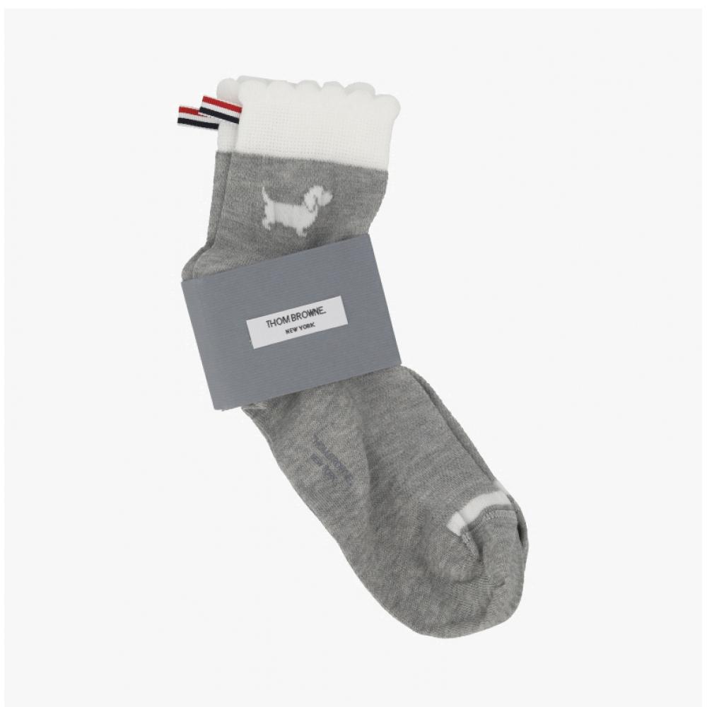 Calzino Thom Browne Hector a Righe Intarsia Three Stripe Crew Sock Fas240a Y3011 065