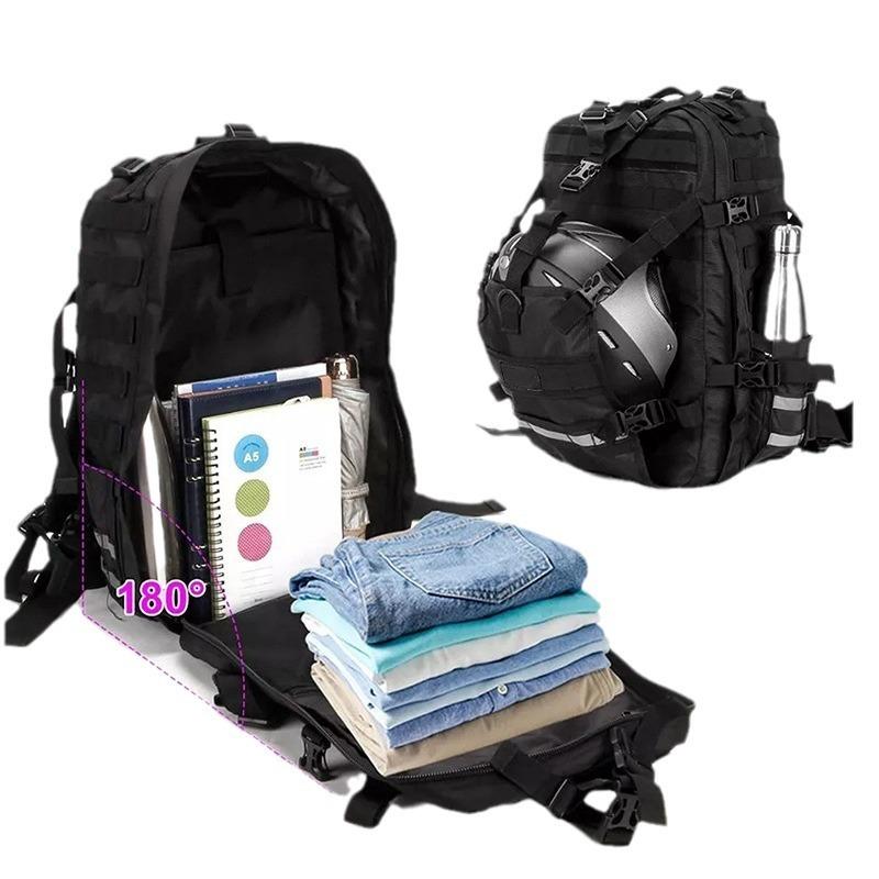 Helmet Backpack for Motorcycle Cycling, Large Capacity Waterproof Helmet Holder, Helmet Storage Bag School Hiking Backpack Expan