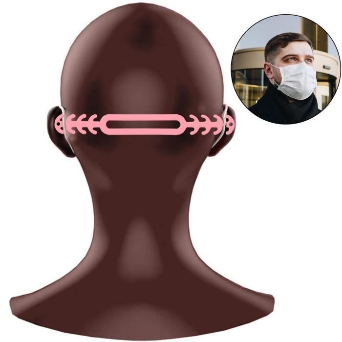 WedDecor Rose Face Mask Ear Savers With 4 Adjustable Strap Protectors Cover Holder Clips For Bicycle Mask,...