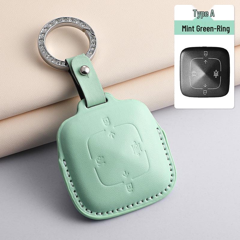 Zeekr 001 Car Key Case: 3D Smart Bluetooth Protective Cover with Bow Buckle
