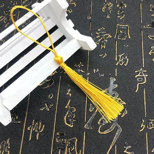 10~80Pcs Bookmark Tassels Fringe Brush Handmade Soft Craft Mini Tassels with Loops for DIY Crafts Jewelry Making Accessories