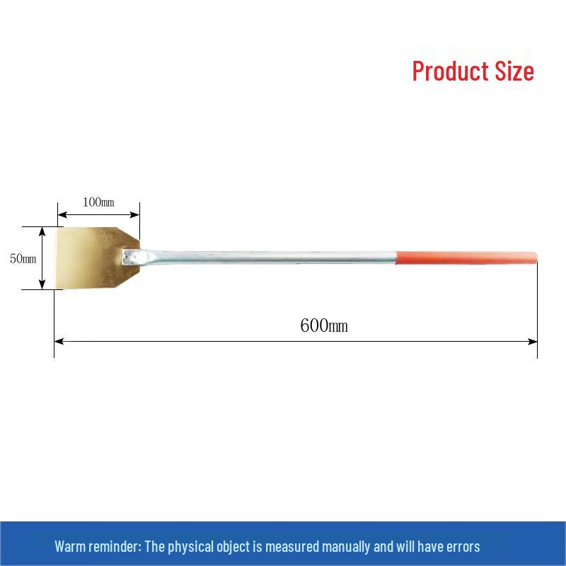Anti-Explosion Putty Scraper & Rust Removal Shovel 50x600mm