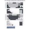 Cherry Profile 253 Keys Toxic Keycap Set Double Shot ABS Keycaps for Gateron MX Switches Mechanical Gamer Keyboard