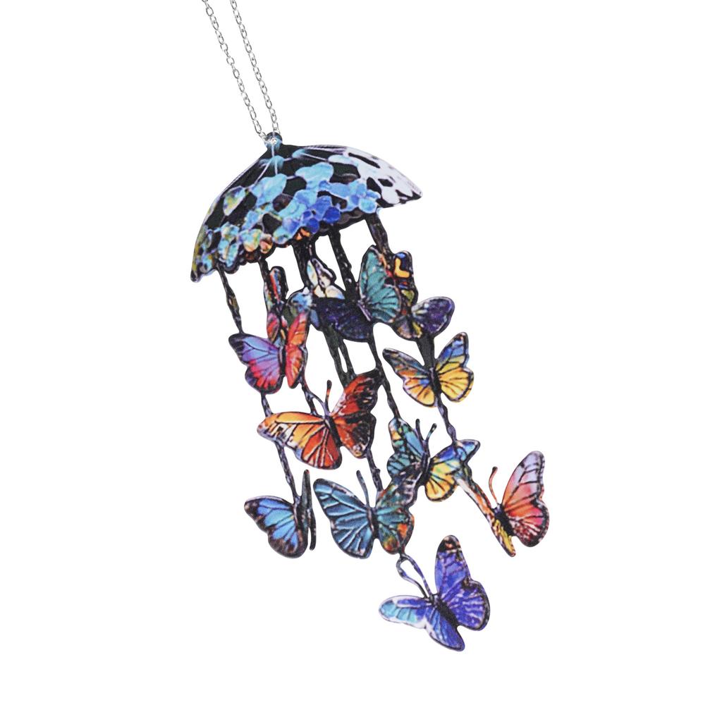 Iron Butterfly Wind Chimes Decoration for Garden and Patios Generating Pleasant Sound and Adding Charm Gift
