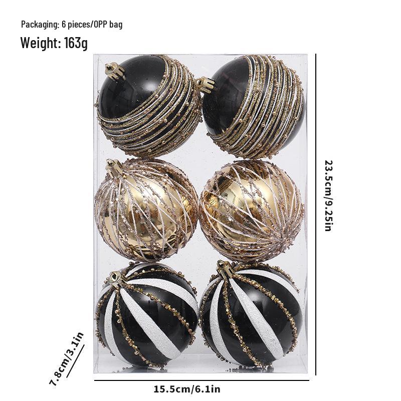 

Набір ялинкових прикрас: Креативні святкові кулькові прикраси та підвіски