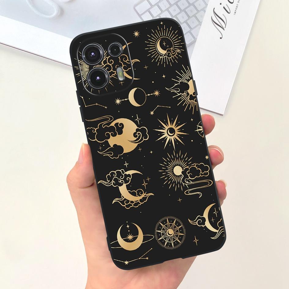 For Moto Edge 20 Lite Case  XT2139-1 Funda Fashion Painted Black Soft Silicone Protector Cover For Motorola Edge 20 Fusion Coque