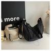IELGY Large Capacity Commuter Work Cloth Bag Fashion Nylon Dumpling Bag Crossbody Korean Version