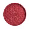 Protective Mats for Furniture Silicone Coaster Set with Holder, Non Slip Diamond Pattern Drink Coasters Stylish Table Cups Glasses, Heat Resistant