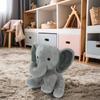 New Arrival Kids' Super Soft Plush Elephant Toy for Original Pink Grey Bowknot Stuffed Toy with PP Cotton Filling