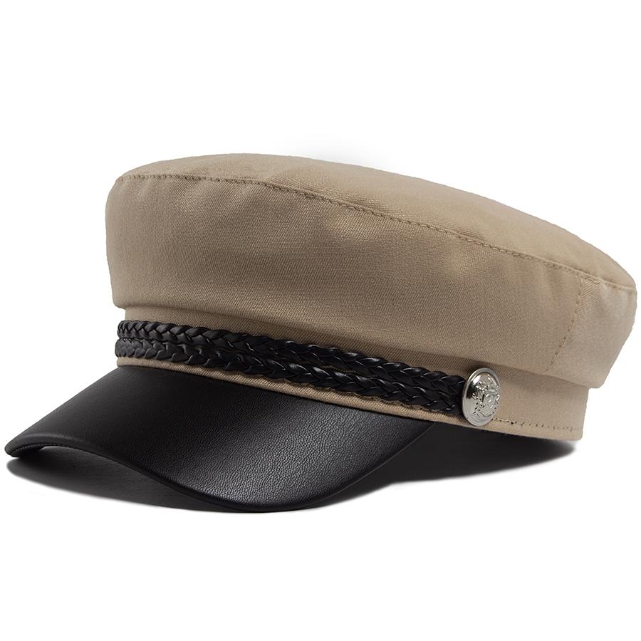 Damen Schiebermütze PU Leder Schirm Baskenmütze Weicher Stoff Herbst Sommer Schirmmütze Für Damen Luxus Mode Zeitungsjungenmützen Damen Mädchen