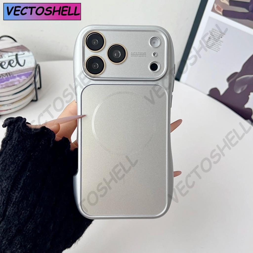 For Magsafe AG Nano Frosted Glass Phone Case For iPhone 17 16 15 14 13 Pro Max Magnetic Wireless Charge Shockproof Armor Cover