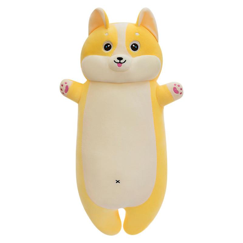 Corgi Plush Pillow With Pp Cotton Filling For Office Comfort And Sleep Support
