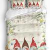 Fiori Selvatici Eucalipto Girasole Pianta Lavanda Set Biancheria da Letto 3 Pezzi per Letto Matrimoniale Tessile per la Casa Copripiumino Coperta Copricuscino