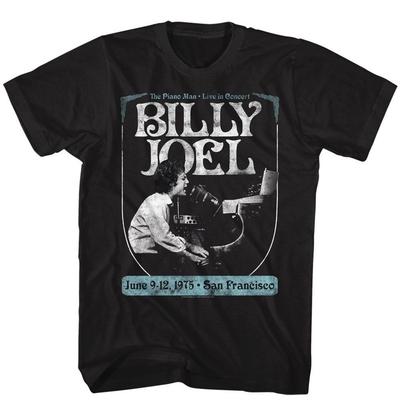 Billy Joel Poster Musik T-Shirt Tops Tees Herren Damen Unisex