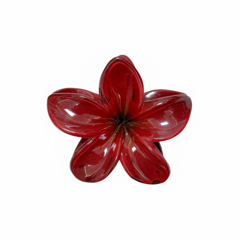

Bloomclip Fashion Color Flowers Plumeria Rubra Grip Emijay Same Style Yellow Blue Y2g Sexy Barrettes Dark Cherry Dark Red Frangipani (8cm)