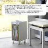 Piano sheet music storage wagon tower white tower sheet music storage storage Yamazaki Jitsugyo wagon with casters bookshelf stopper piano compact