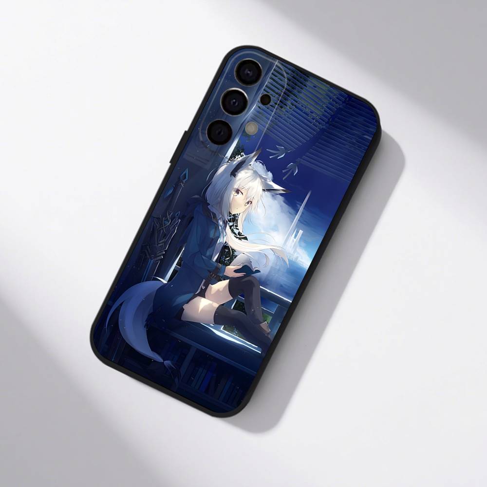 S-Shirakami Fubuki Phone Case For Samsung S25,S24,S21,S22,S23,S30,Ultra,S20,Plus,Fe,Lite,5G Black Cover