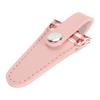 Protective Scissors Protective Cover Color Lattice PU Leather Scissors Cover  For Embroidery