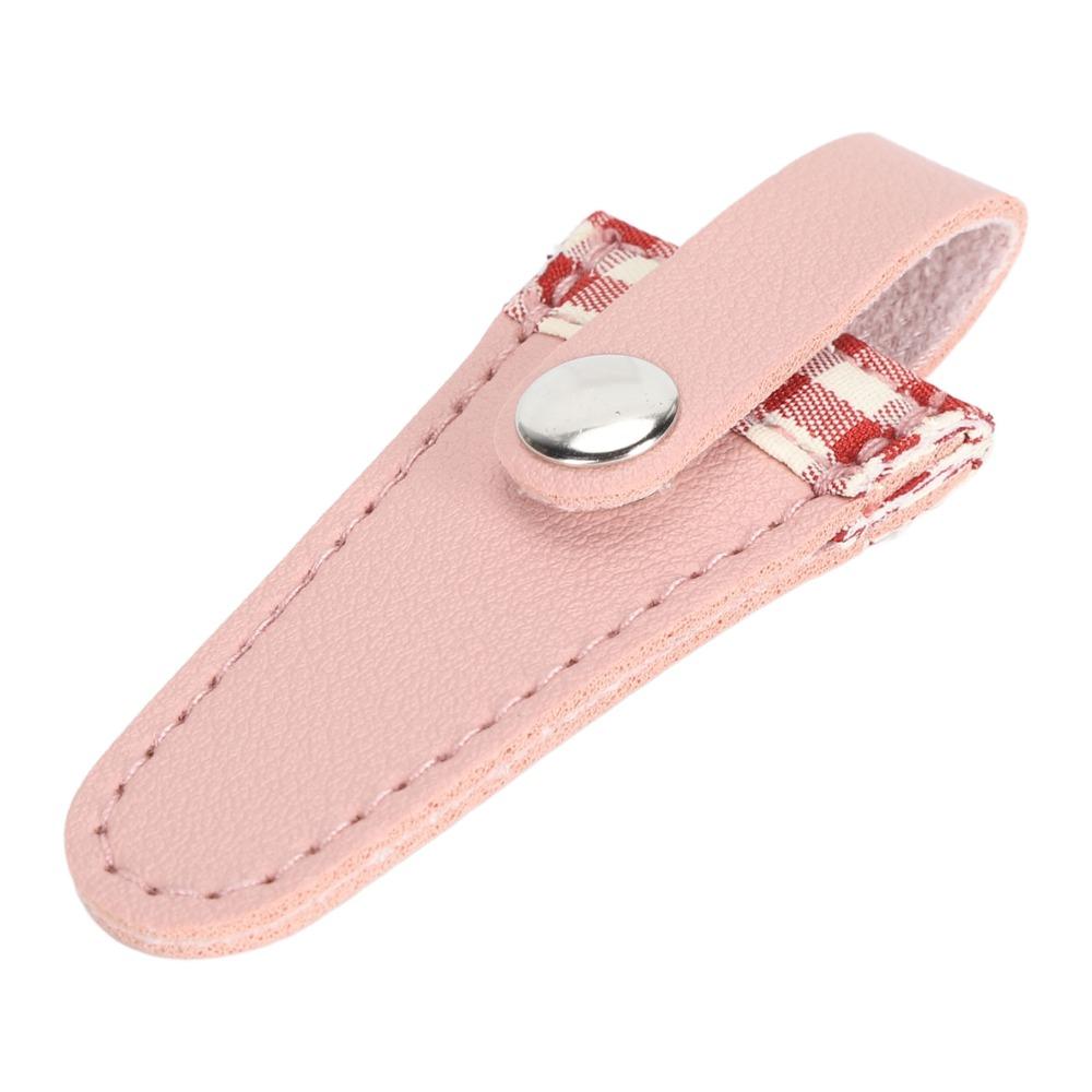 Protective Scissors Protective Cover Color Lattice PU Leather Scissors Cover For Embroidery
