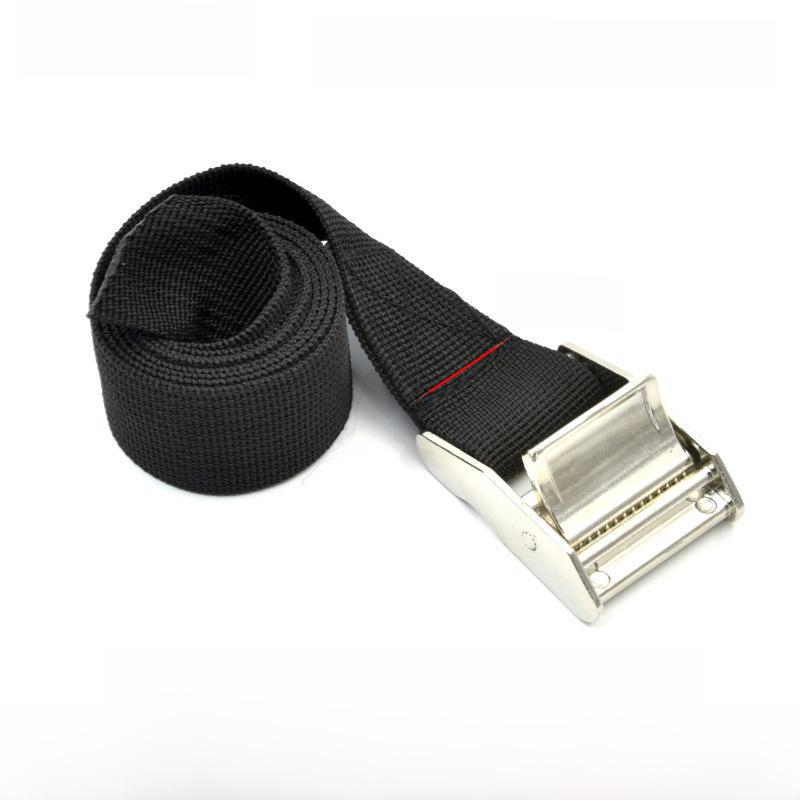 

Черный ремень из цинкового сплава с пряжкой для багажа с полипропиленовой проволокой для натяжения