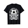 European Sizes Men'S Soccer Dad T-Shirt - My Favorite Soccer Player Refers To Me As Dad, Featuring a Vintage Jersey Design with a Soccer Ball