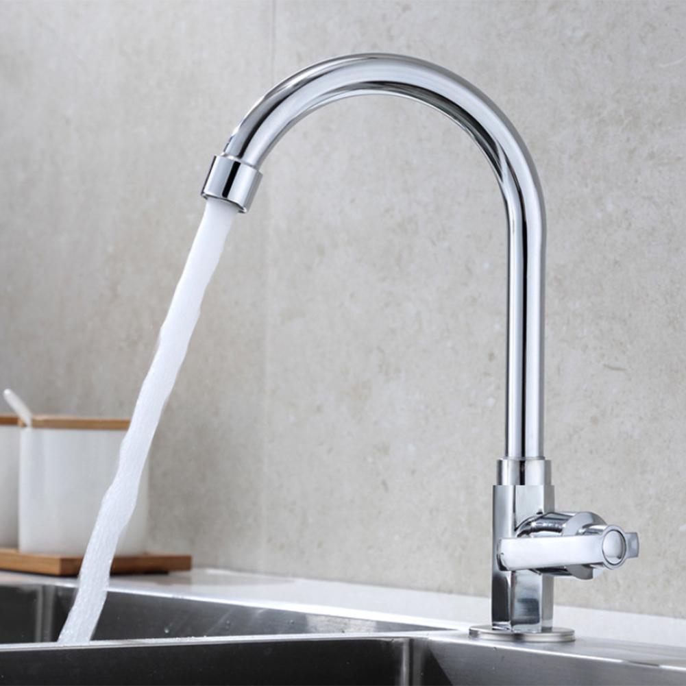Bathroom Faucet Bent Cold Water Kitchen Sink Plastic Steel