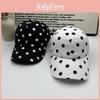 Baseball Cap For Women With Polka Dot Pattern And Sun Protection For Summer Fashion
