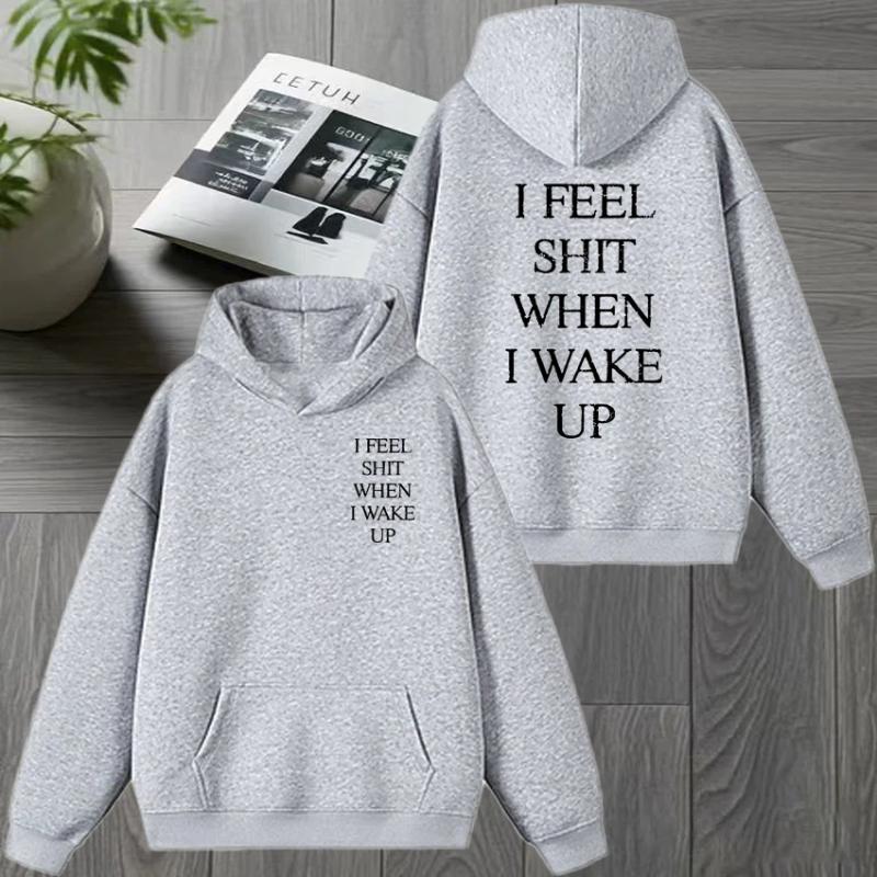 Yungblud I Feel Shit When I Wake Up Tour  Double Sided printed Sweatshirt Men women Fleece Hoodie Unisex Casual pullovers