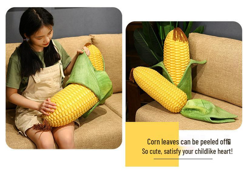 Quirky Grilled Corn Plush Doll - Creative Gift Pillow Toy for Girls