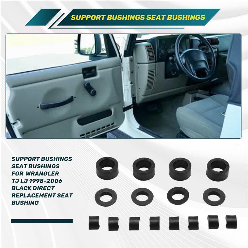 ABTU-Support Bushings Seat Bushings Front Seat Support Bushing For Jeep Wrangler TJ LJ 1998-2006